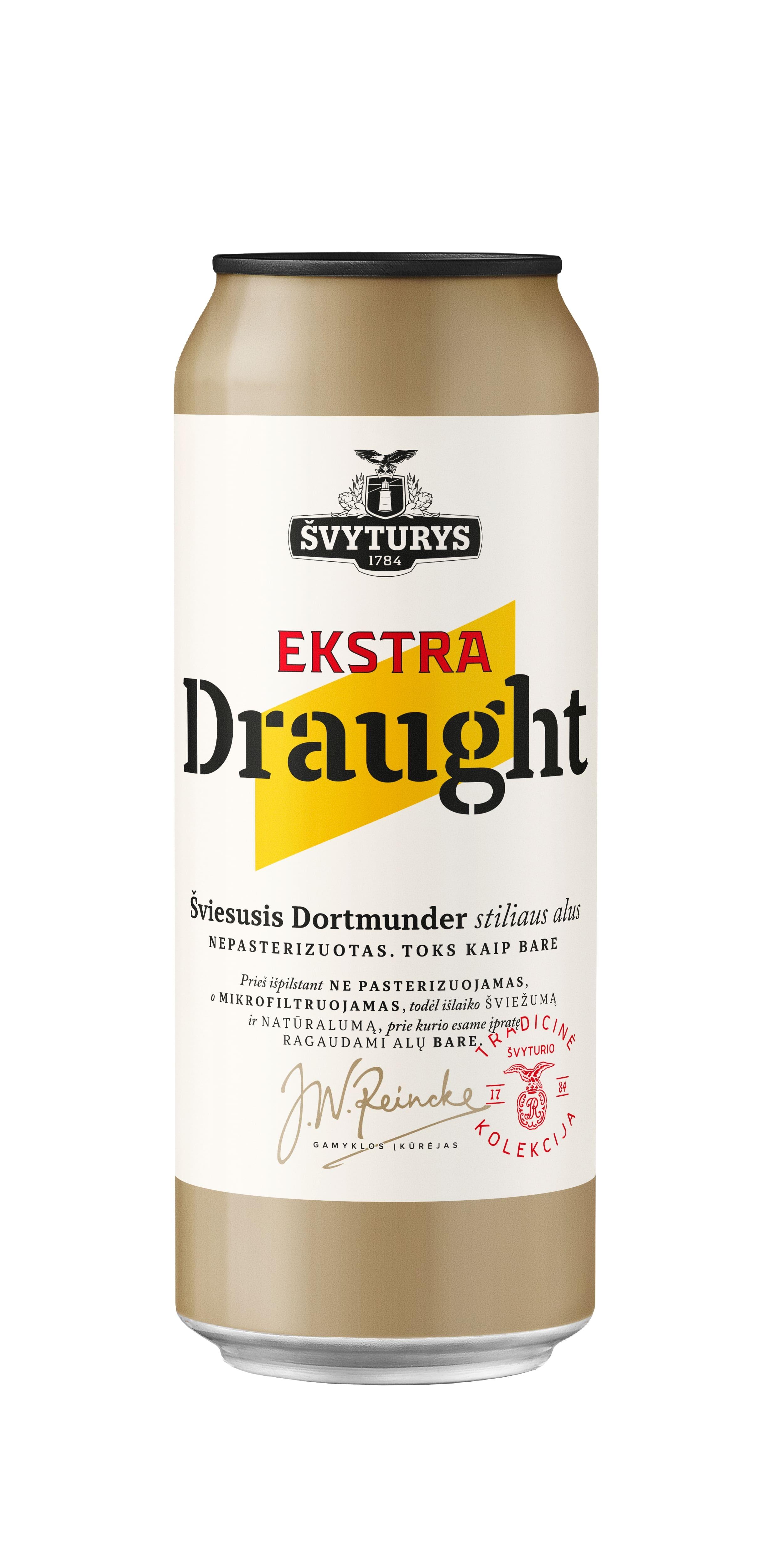 Prekės ženklas: ŠVYTURYS 1784 EKSTRA Draught Šviesusis Dortmunder stiliaus alus NEPASTERIZUOTAS. TOKS KAIP BARE